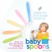 Baby Spoons BPA Free Soft Silicone Set for Feeding by Ashtonbee (5 Pack) - B016LGFLOQ